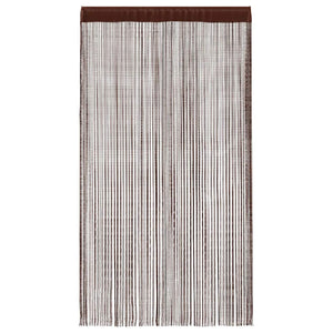 Κουρτίνες με Κρόσσια 2 τεμ. Καφέ 140 x 250 εκ. - PAKOBAZAAR