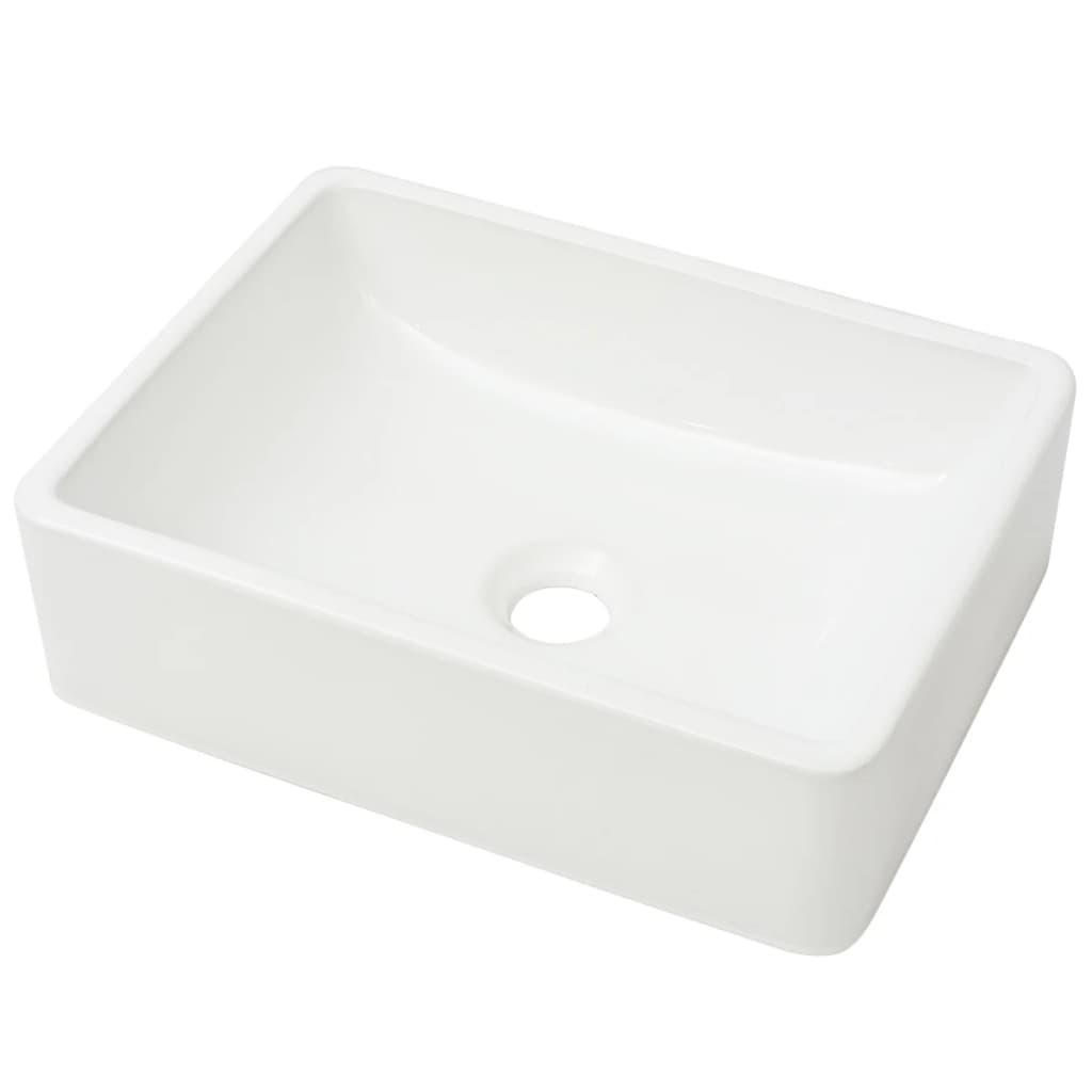 Νιπτήρας Λευκός 41 x 30 x 12 εκ. Κεραμικός - PAKOBAZAAR