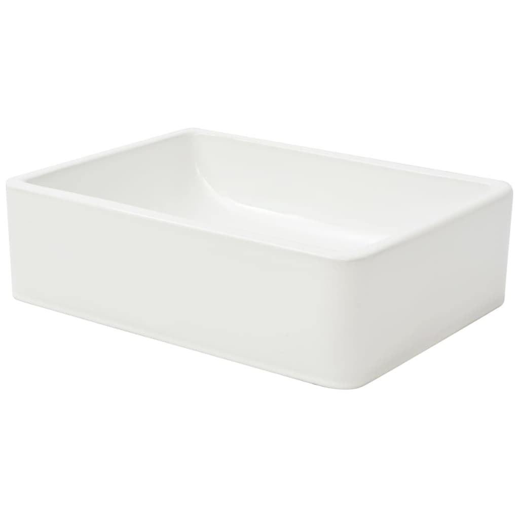 Νιπτήρας Λευκός 41 x 30 x 12 εκ. Κεραμικός - PAKOBAZAAR