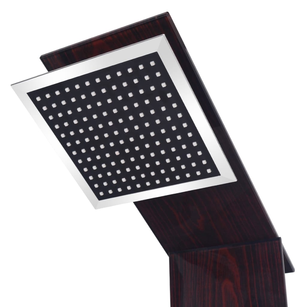 Στήλη Ντους Υδρομασάζ Καφέ από Γυαλί - PAKOBAZAAR