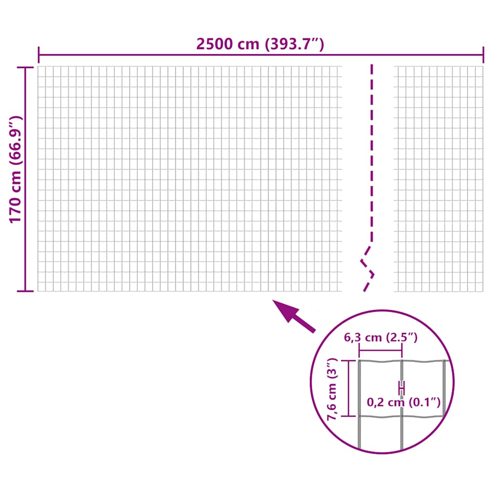 Συρματόπλεγμα Πράσινο 25 x 1,7 μ. Ατσάλινο