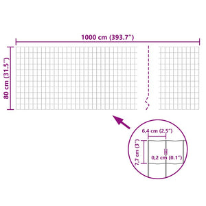 Συρματόπλεγμα Γκρι 10 x 0,8 μ. Ατσάλινο - PAKOBAZAAR