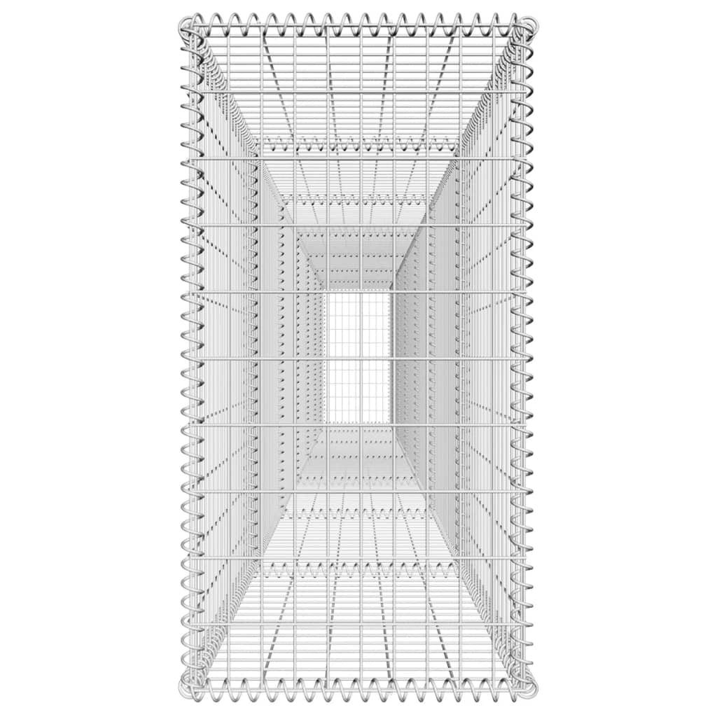 Συρματοκιβώτιο Τοίχος 600x50x100 εκ. Γαλβαν.Χάλυβας + Κάλυμμα - PAKOBAZAAR