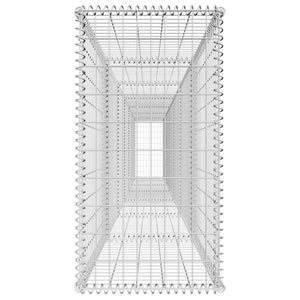 Συρματοκιβώτιο Τοίχος 600x50x100 εκ. Γαλβαν.Χάλυβας + Κάλυμμα - PAKOBAZAAR