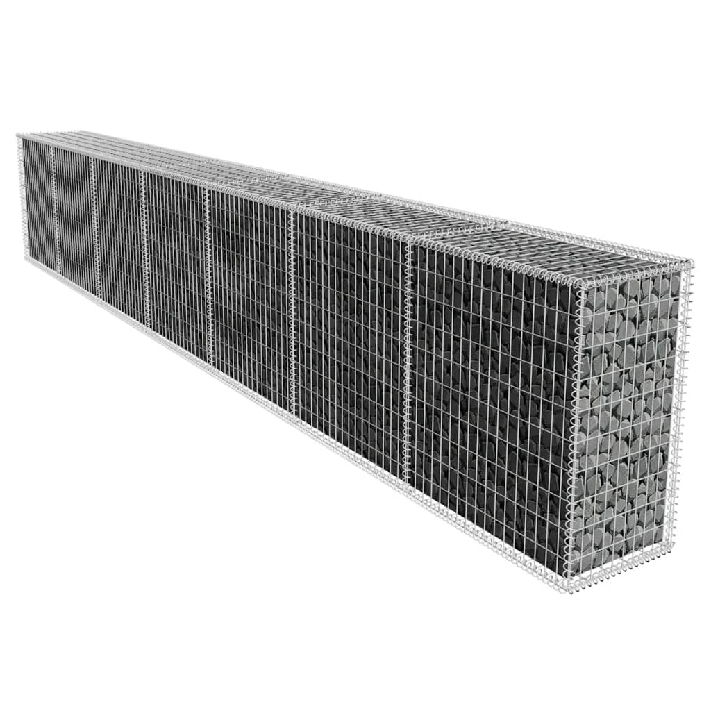 Συρματοκιβώτιο Τοίχος 600x50x100 εκ. Γαλβαν.Χάλυβας + Κάλυμμα - PAKOBAZAAR