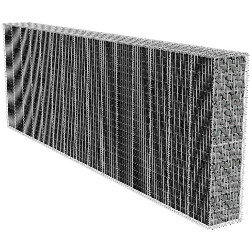 Συρματοκιβώτιο Τοίχος 600x50x200 εκ. Γαλβαν.Χάλυβας + Κάλυμμα - PAKOBAZAAR