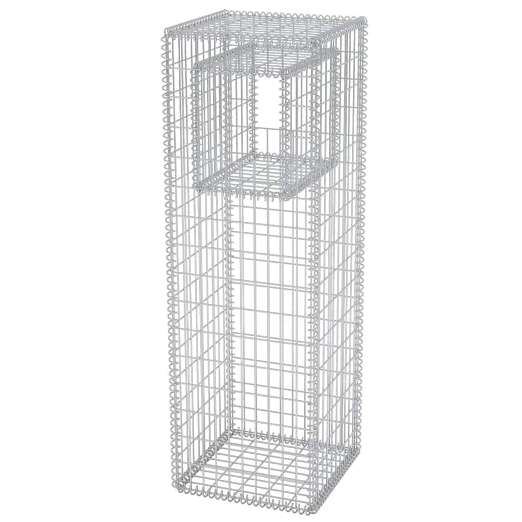 Συρματοκιβώτιο Στύλος/Γλάστρα 50 x 50 x 160 εκ. από Χάλυβα