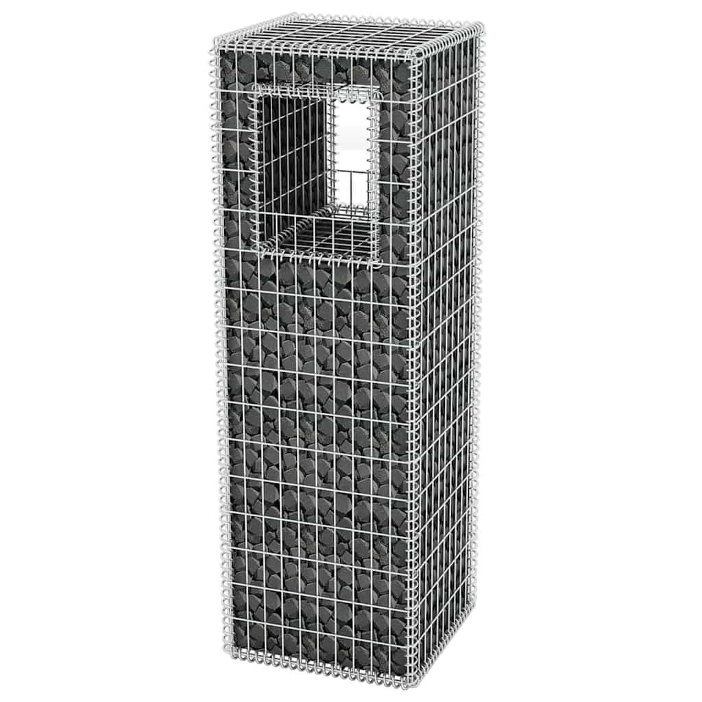 Συρματοκιβώτιο Στύλος/Γλάστρα 50 x 50 x 160 εκ. από Χάλυβα