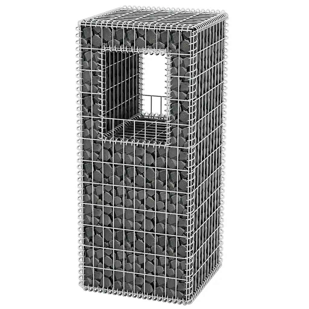 Συρματοκιβώτιο Στύλος/Γλάστρα 50 x 50 x 120 εκ. από Χάλυβα