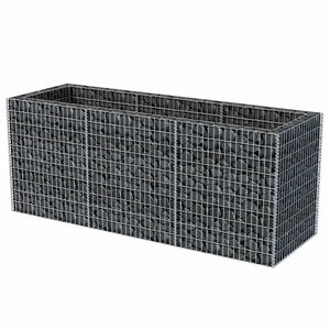 Συρματοκιβώτιο - Γλάστρα Υπερυψωμένη 270x90x100 εκ. Ατσάλινη - PAKOBAZAAR
