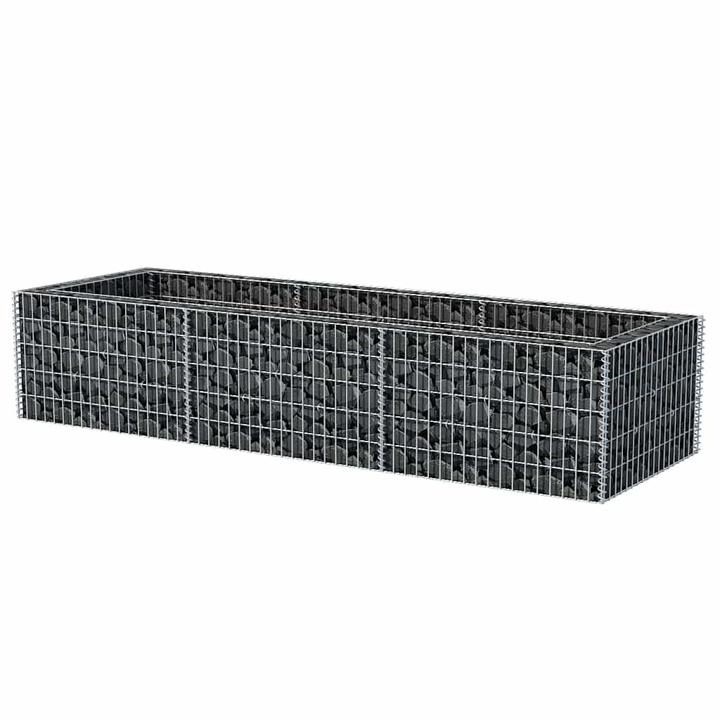 Συρματοκιβώτιο - Γλάστρα Υπερυψωμένη 270 x 90 x 50 εκ. Ατσάλινη - PAKOBAZAAR