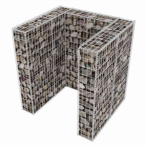 Πλαίσιο Μονό για Κάδο Απορριμμάτων 110x100x120 εκ. Ατσάλινο - PAKOBAZAAR