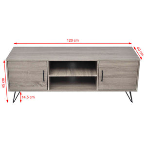Έπιπλο Τηλεόρασης Γκρι 120 x 40 x 45 εκ. - PAKOBAZAAR