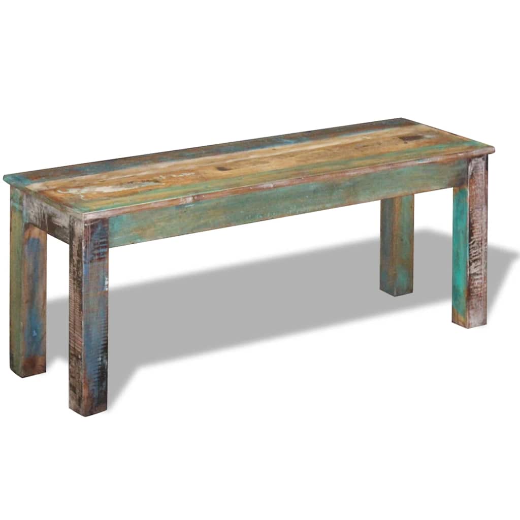 Πάγκος 110 x 35 x 45 εκ. από Μασίφ Ανακυκλωμένο Ξύλο - PAKOBAZAAR