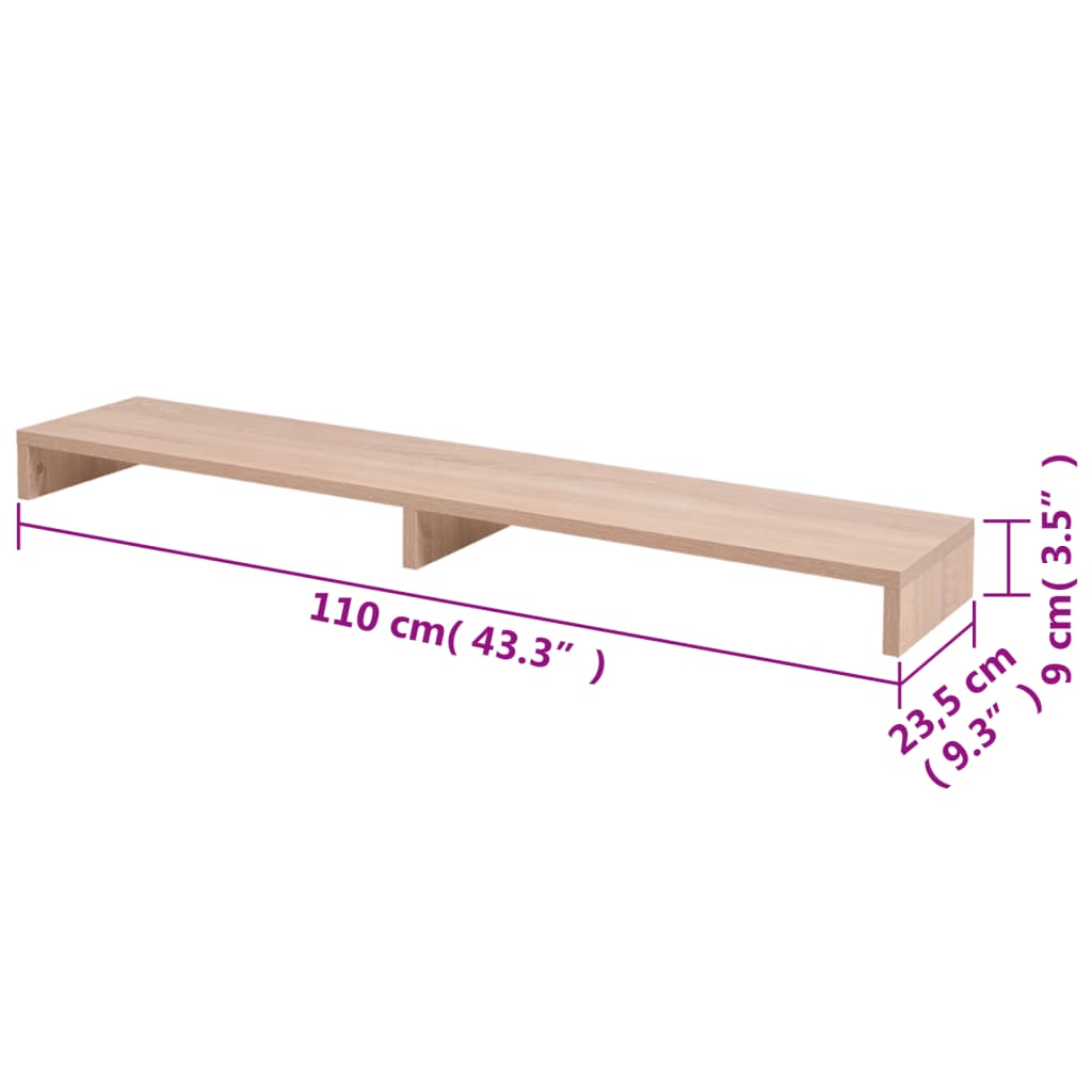 Βάση Οθόνης Μπεζ 110x23,5x9 εκ. από Μοριοσανίδα