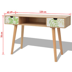Κονσόλα Τραπέζι Καφέ 120 x 40 x 78 εκ. από MDF