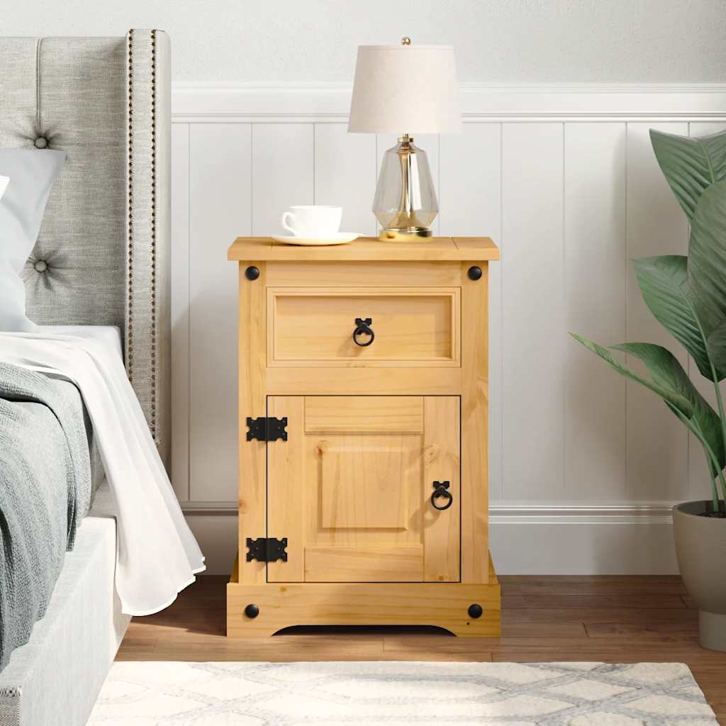 Κομοδίνο Μεξικάνικο Στιλ Corona 53 x 39 x 66 εκ. Ξύλο Πεύκου - PAKOBAZAAR