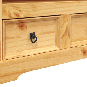 Έπιπλο Τηλεόρασης Μεξικ. Στιλ Corona 91x43x56 εκ. Ξύλο Πεύκου - PAKOBAZAAR