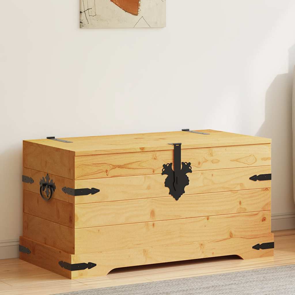 Μπαούλο Μεξικάνικο Στιλ Corona 91 x 49,5 x 47 εκ. Ξύλο Πεύκου - PAKOBAZAAR