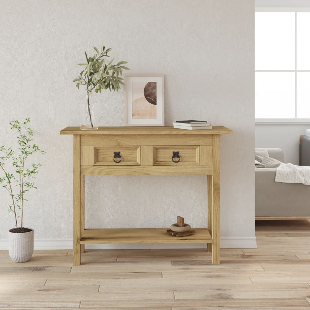 Τραπέζι Κονσόλα Μεξικ. Στιλ Corona 93x34,5x73 εκ. Ξύλο Πεύκου - PAKOBAZAAR