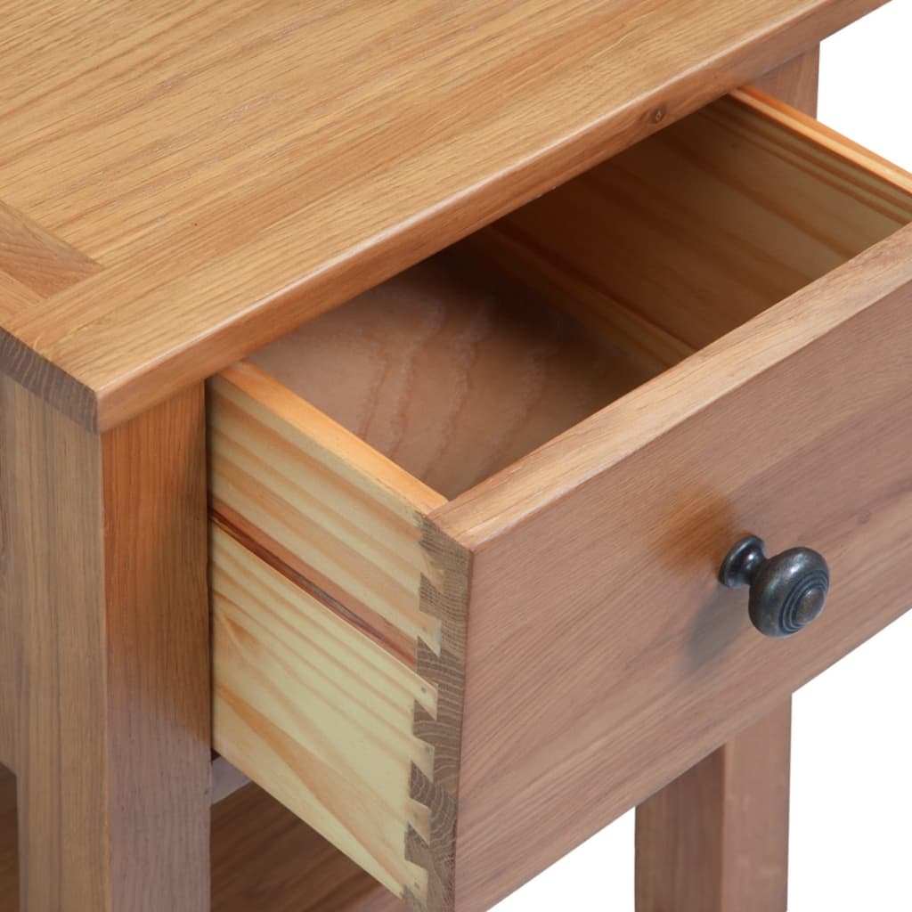 Κομοδίνο 36 x 30 x 47 εκ. από Μασίφ Ξύλο Δρυός - PAKOBAZAAR