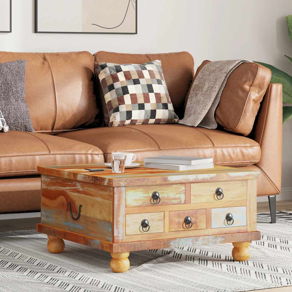 Τραπεζάκι Σαλονιού 70 x 70 x 38 εκ. από Ανακυκλωμένο Ξύλο - PAKOBAZAAR