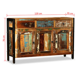 Μπουφές 120 x 35 x 76 εκ. από Μασίφ Ανακυκλωμένο Ξύλο - PAKOBAZAAR
