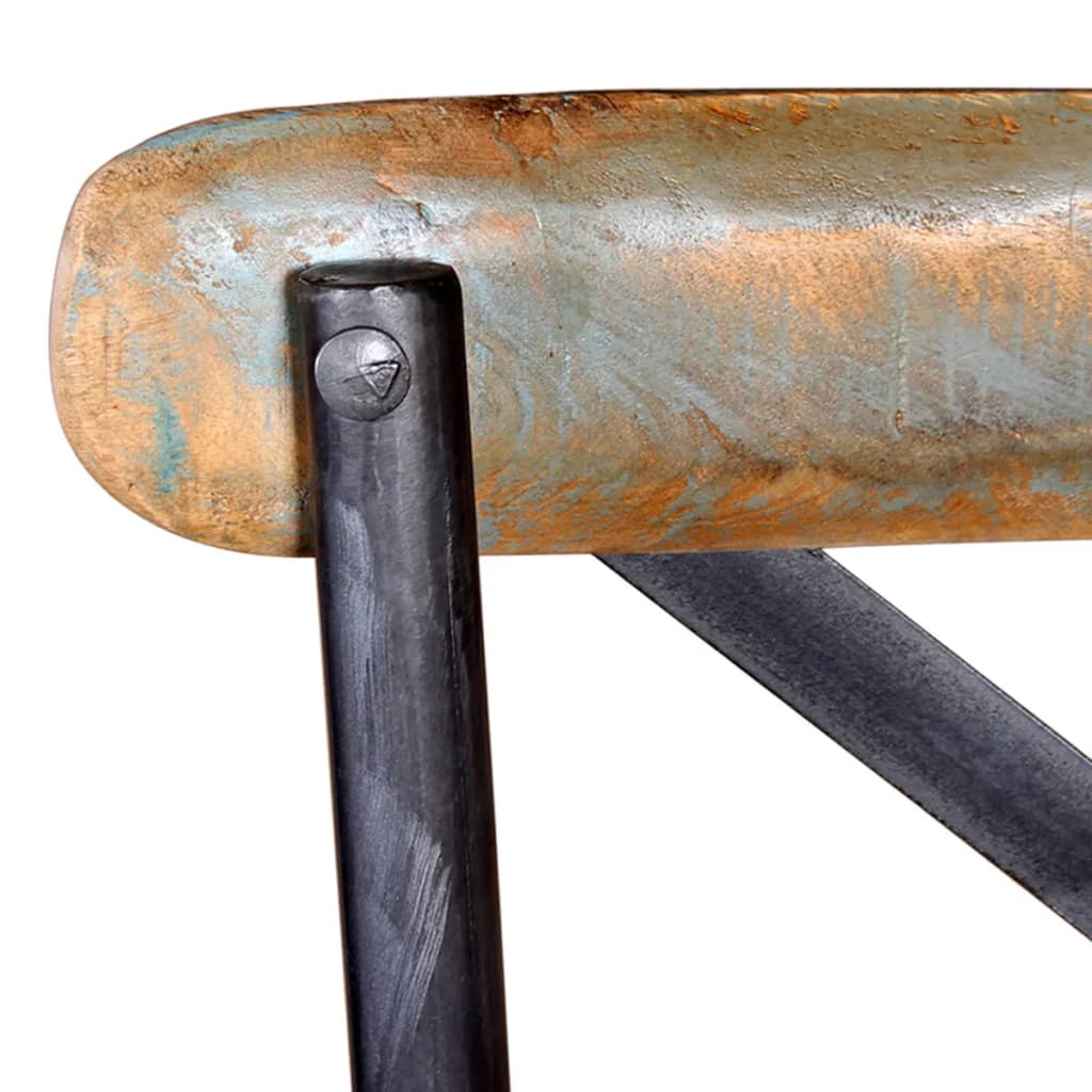 Σκαμπό Μπαρ από Μασίφ Ανακυκλωμένο Ξύλο - PAKOBAZAAR