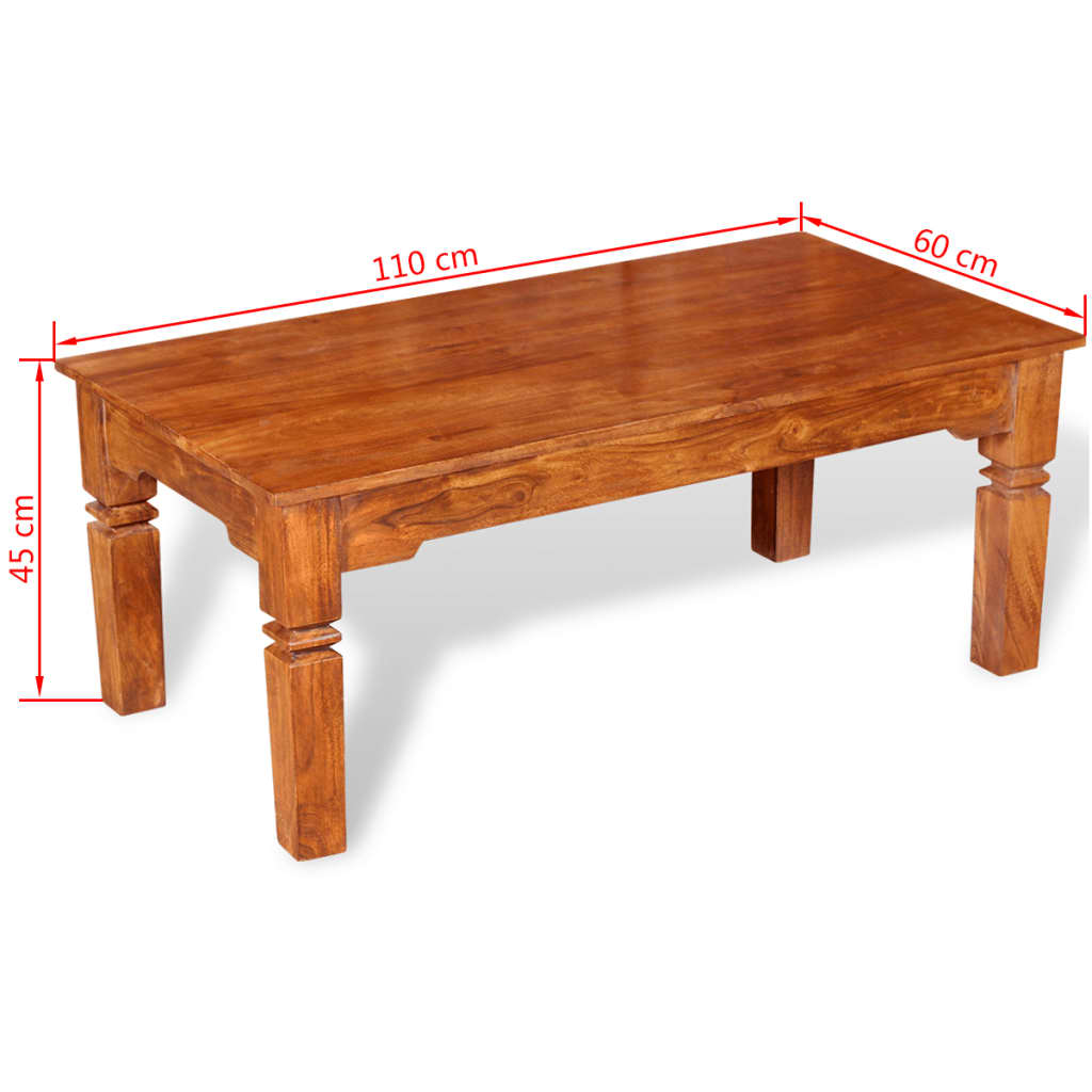 Τραπεζάκι Σαλονιού 110 x 60 x 45 εκ. από Μασίφ Ξύλο - PAKOBAZAAR
