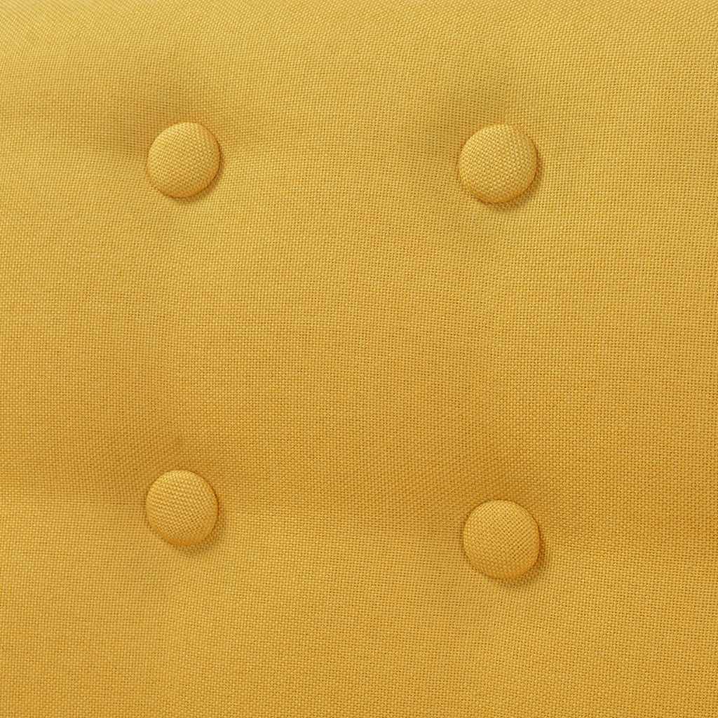 Πολυθρόνα Κίτρινη Υφασμάτινη - PAKOBAZAAR