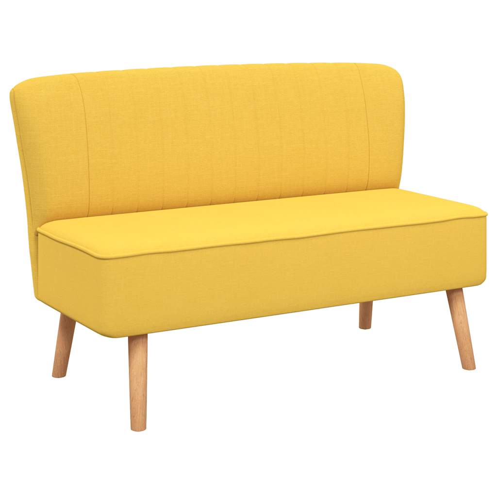 Καναπές Κίτρινος 117 x 55,5 x 77 εκ. Υφασμάτινος - PAKOBAZAAR