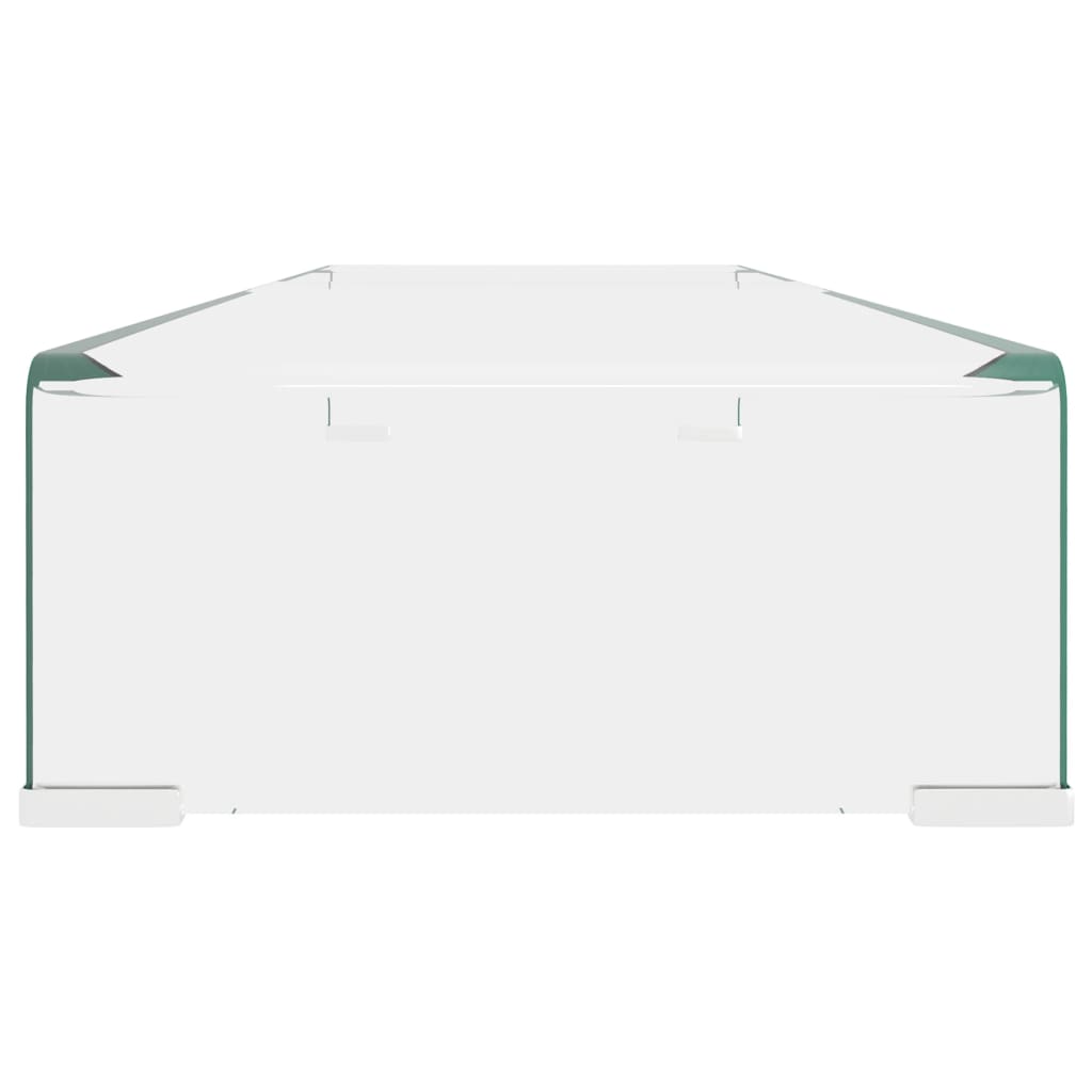 Βάση Τηλεόρασης/Οθόνης Διάφανη 100 x 30 x 13 εκ. Γυάλινη - PAKOBAZAAR