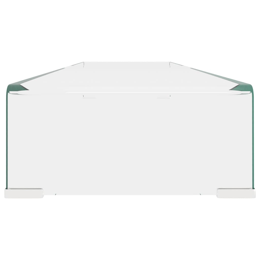 Βάση Τηλεόρασης/Οθόνης Διάφανη 120 x 30 x 13 εκ. Γυάλινη - PAKOBAZAAR