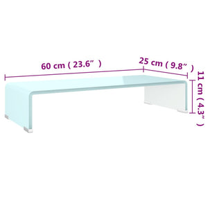 Βάση Τηλεόρασης/Οθόνης Πράσινη 60 x 25 x 11 εκ. Γυάλινη - PAKOBAZAAR
