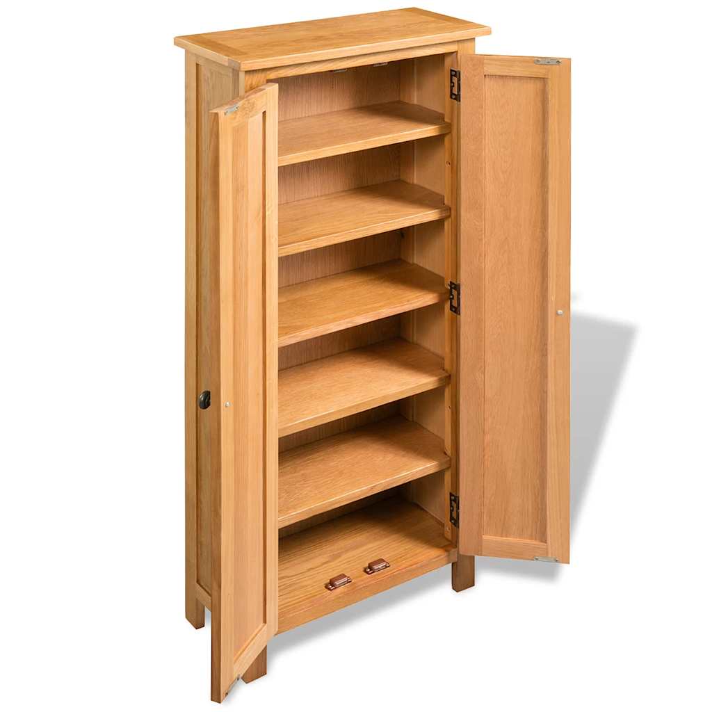 Ντουλάπα Αποθήκευσης 50 x 22 x 122 εκ. από Μασίφ Ξύλο Δρυός