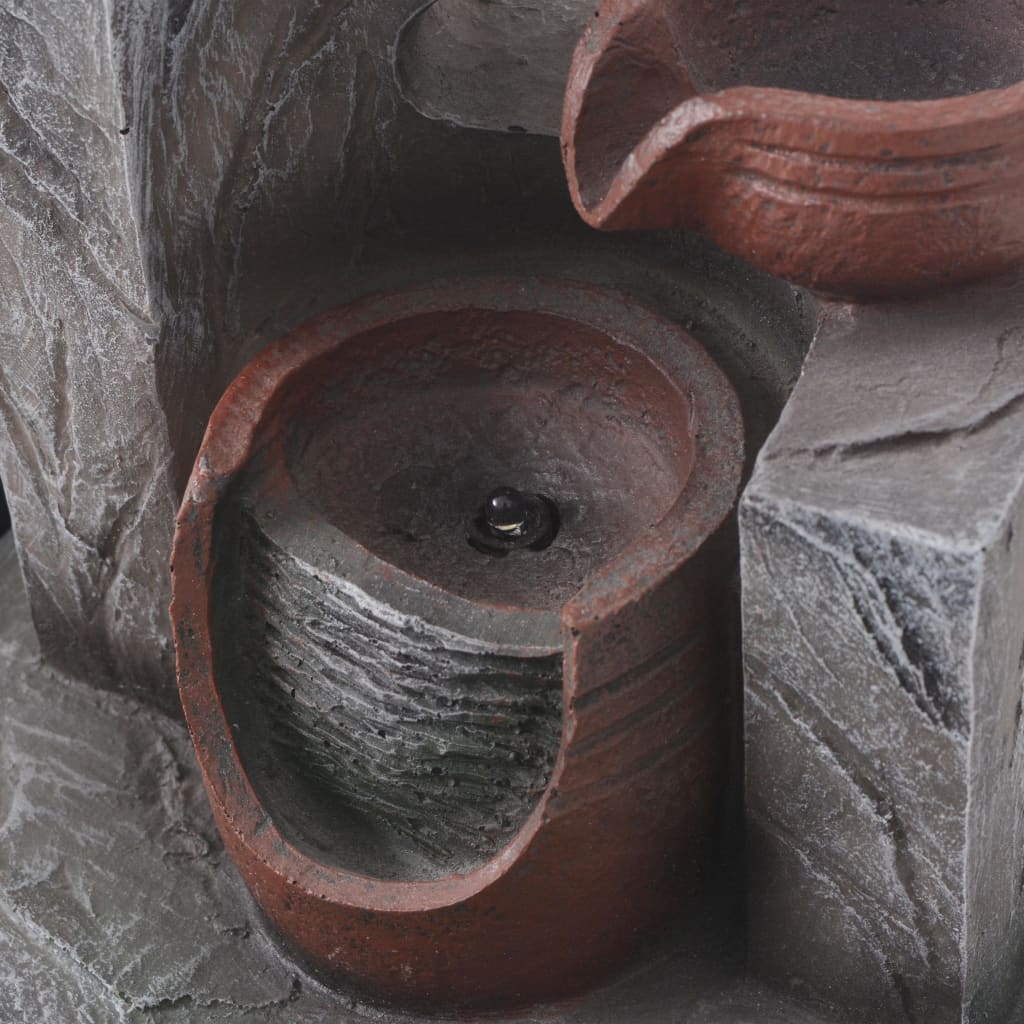 Σιντριβάνι Εσωτερικού Χώρου με Φωτισμό LED από Συνθετική Ρητίνη - Pakobazaar