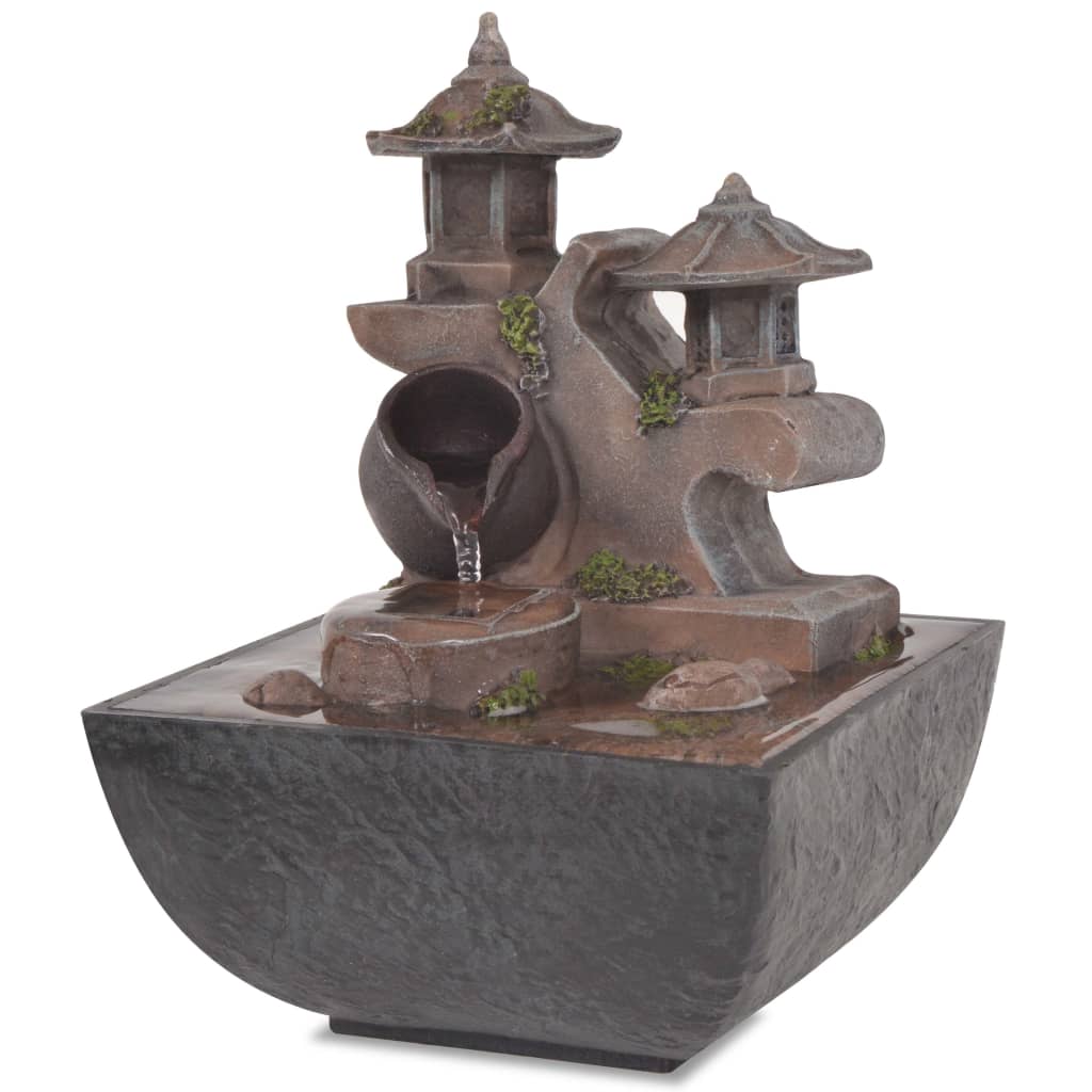 Σιντριβάνι Εσωτερικού Χώρου με Φωτισμό LED από Συνθετική Ρητίνη - Pakobazaar