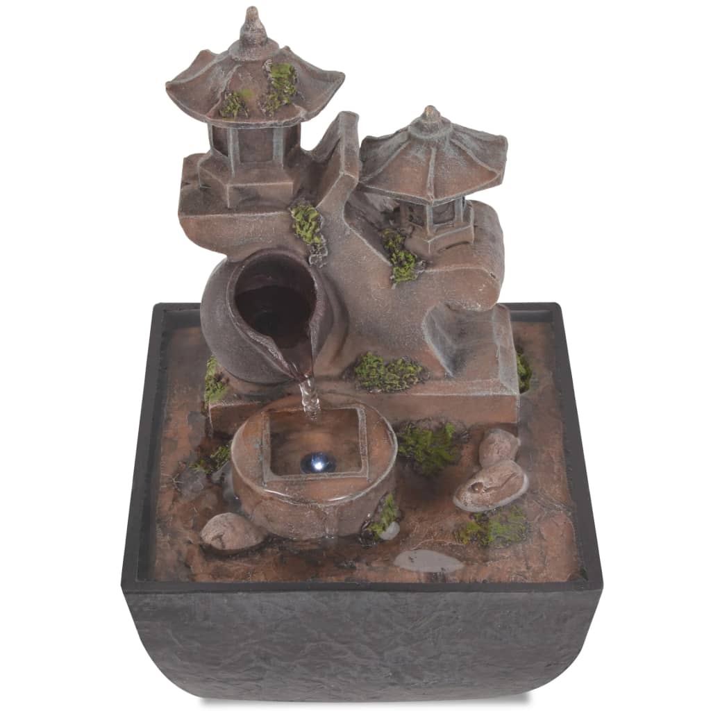 Σιντριβάνι Εσωτερικού Χώρου με Φωτισμό LED από Συνθετική Ρητίνη - Pakobazaar