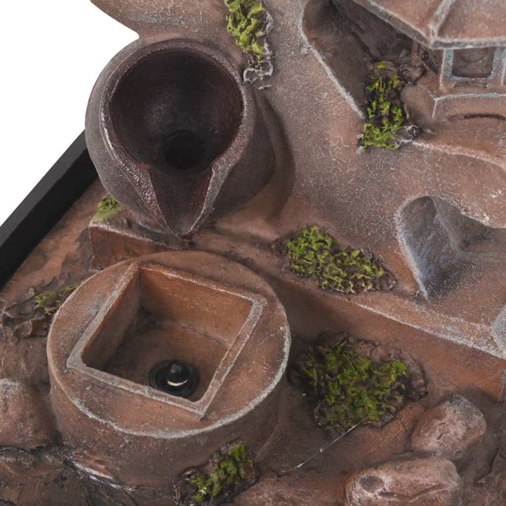 Σιντριβάνι Εσωτερικού Χώρου με Φωτισμό LED από Συνθετική Ρητίνη - Pakobazaar