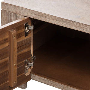 Έπιπλο Τηλεόρασης 140x38x40 εκ. Μασίφ Βουρτσισμένο Ξύλο Ακακίας - PAKOBAZAAR