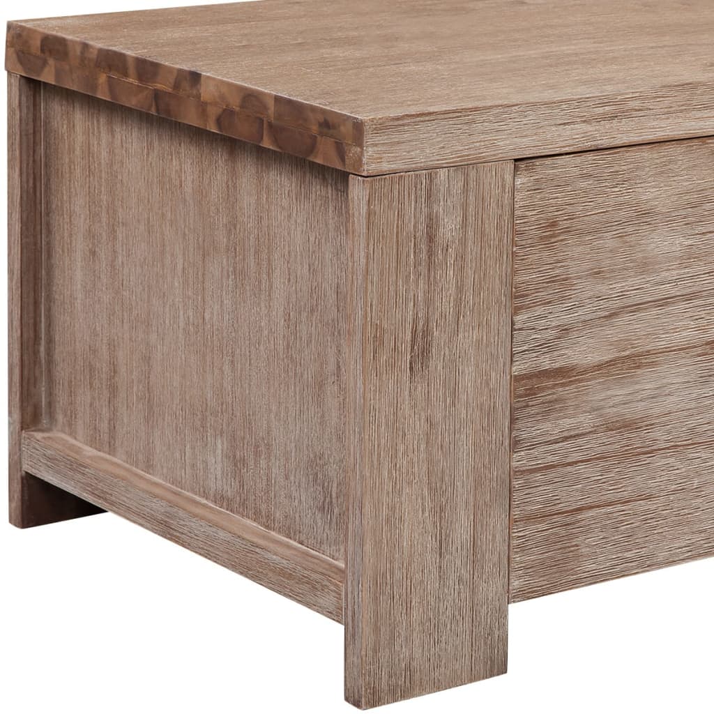 Έπιπλο Τηλεόρασης 140x38x40 εκ. Μασίφ Βουρτσισμένο Ξύλο Ακακίας - PAKOBAZAAR