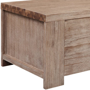 Έπιπλο Τηλεόρασης 140x38x40 εκ. Μασίφ Βουρτσισμένο Ξύλο Ακακίας - PAKOBAZAAR
