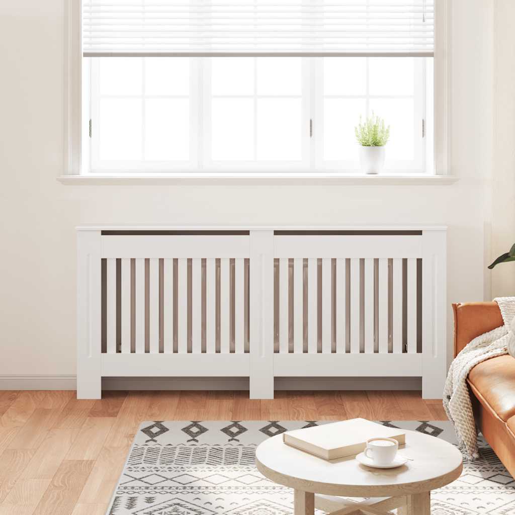 Κάλυμμα Καλοριφέρ Λευκό 172 εκ. από MDF - PAKOBAZAAR