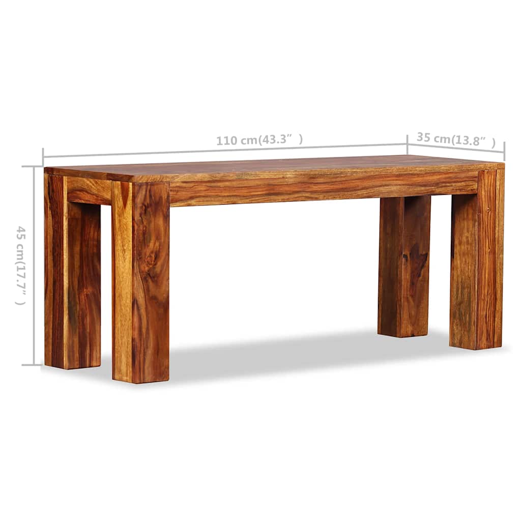 Πάγκος 110 x 35 x 45 εκ. από Μασίφ Ξύλο Ακακίας