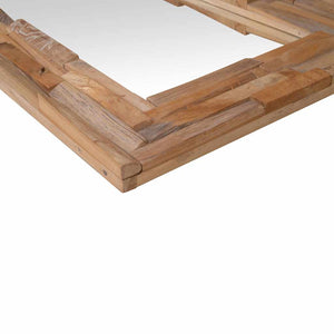 Καθρέφτης Διακοσμητικός Τετράγωνος 60 x 60 εκ. από Ξύλο Teak - PAKOBAZAAR