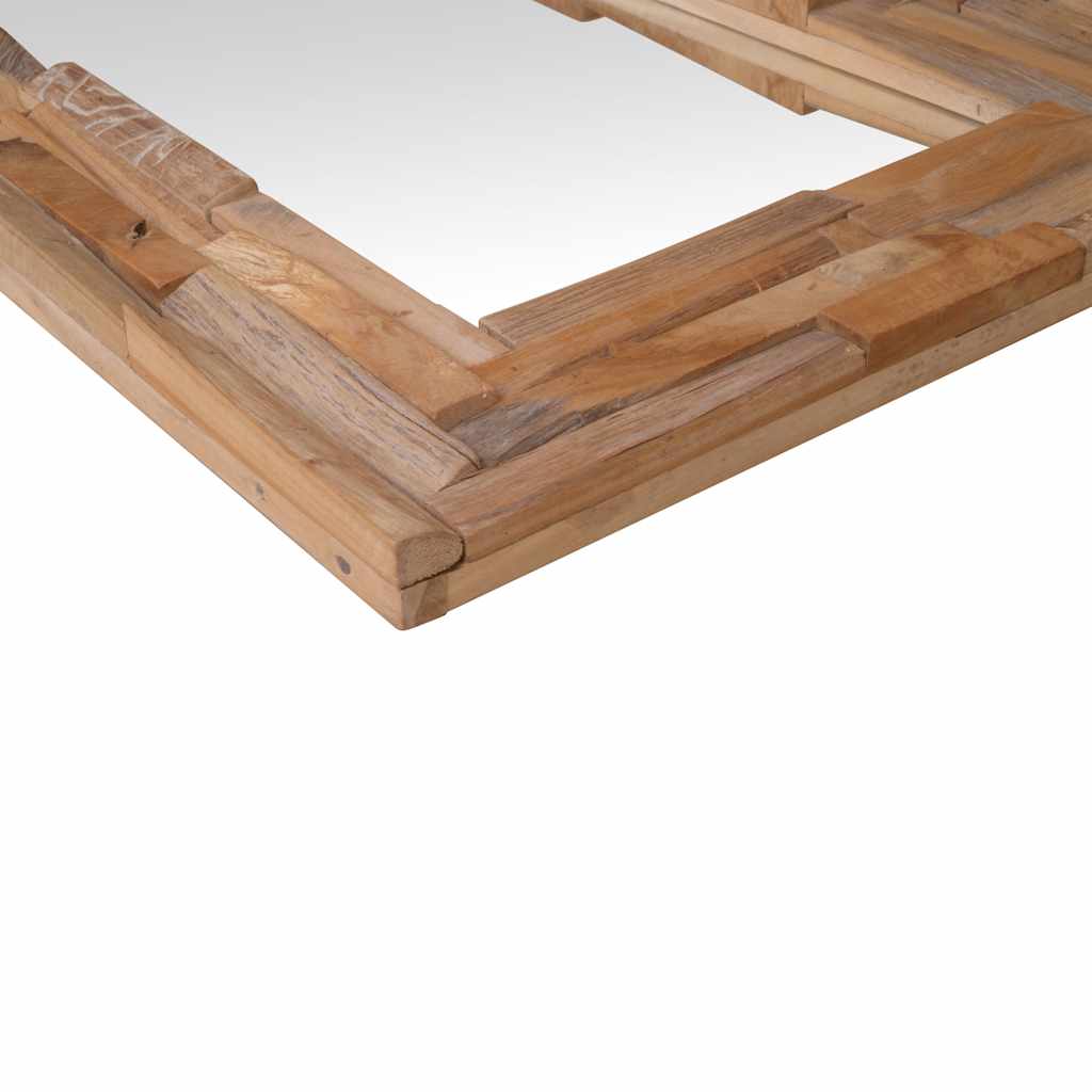 Καθρέφτης Διακοσμητικός Ορθογώνιος 120 x 60 εκ. από Ξύλο Teak - Pakobazaar