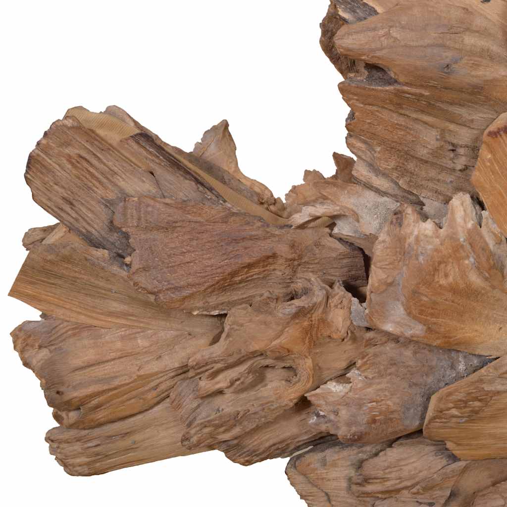 Γλυπτό με Ψάρι από Ξύλο Τικ 40x12x57 εκ. - Pakobazaar