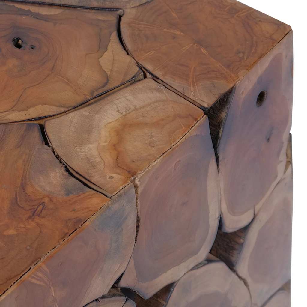 Σκαμπό 2 τεμ. Καφέ 40x40x45 εκ. από Μασίφ Ξύλο Teak - PAKOBAZAAR