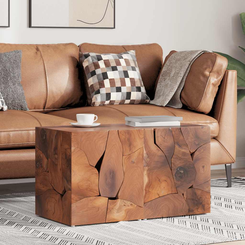 Σκαμπό 2 τεμ. Καφέ 40x40x45 εκ. από Μασίφ Ξύλο Teak - PAKOBAZAAR