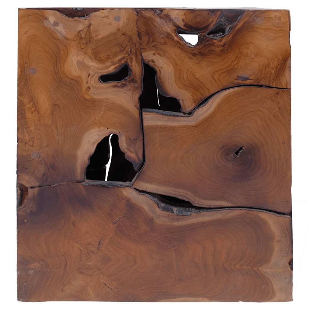 Σκαμπό 4 τεμ. Καφέ 40x40x45 εκ. από Μασίφ Ξύλο Teak - PAKOBAZAAR